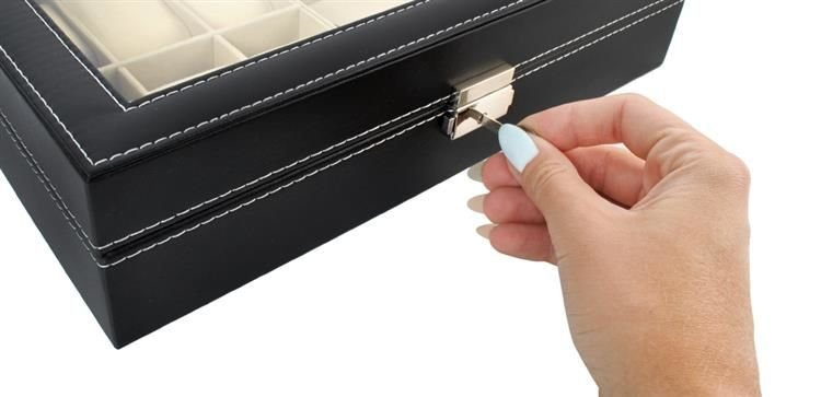 Organizer na zegarki i okulary czarny 5 a7b081497aa048a3e8e8716efaa88f81