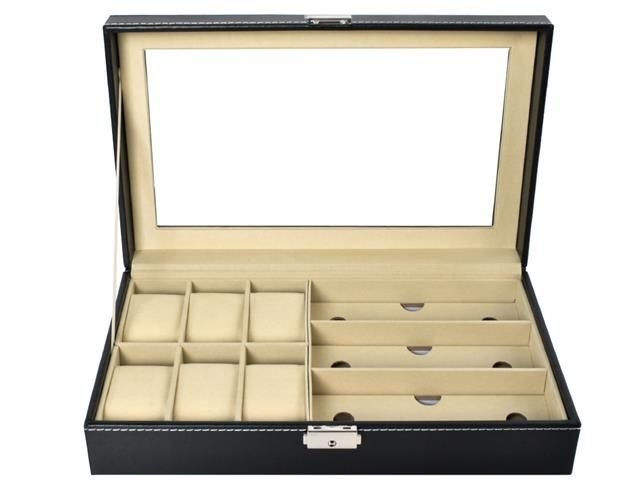 Organizer na zegarki i okulary czarny 6 395b34ae66e6ba0e0aa7ac7b896b98ac