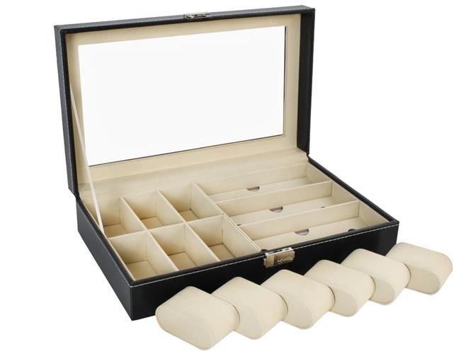 Organizer na zegarki i okulary czarny 11 99a95502672693ca46fa0189508abb57