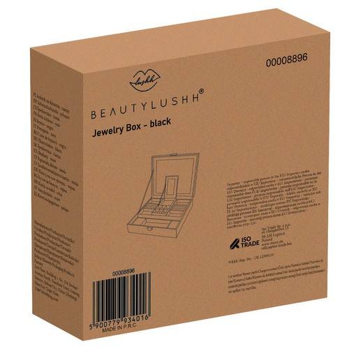 Kuferek na biżuterię - czarny Beautylushh 14 8ba9ede8c450cd1ef71b50e3cd4fbc48