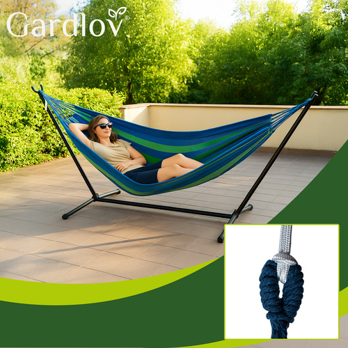 Hamak ogrodowy 200x150cm ze stelażem 15 b7a00c046e0ba0e6ddac5f3d7c0a5931
