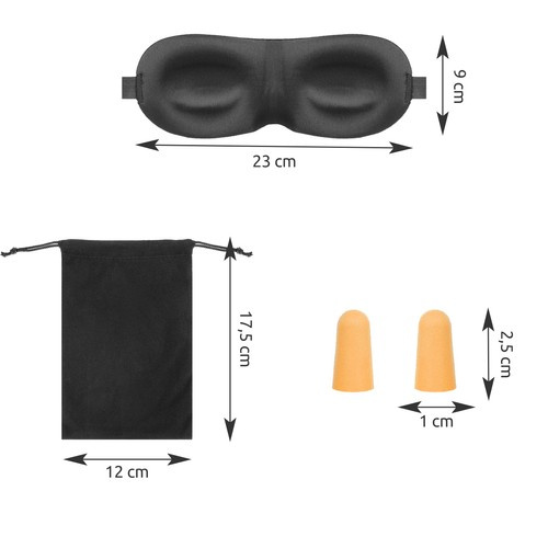 Opaska na oczy do spania + zatyczki do uszu 3 d5e794278e517ace49545f23f508b2c8