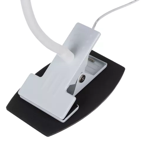 Lampka biurkowa z klipsem- biała Izoxis 19455 9 2e406cb31aeb05a7ba4b1ed8b8b05174