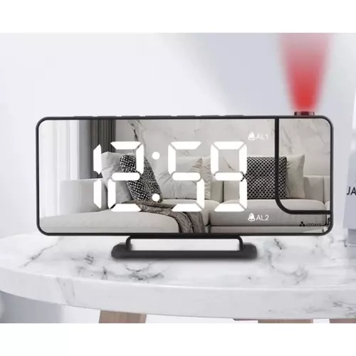 Budzik- zegar LED z projektorem Izoxis 19576 4 a3438b6c5817c4a813c6720bf93990f3