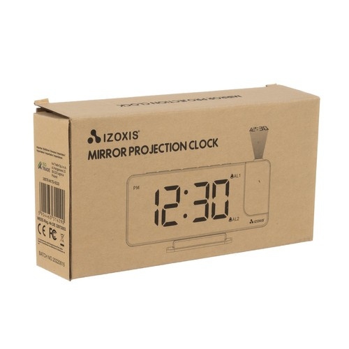 Budzik- zegar LED z projektorem Izoxis 19576 15 90ed203bb2df387676ce3850ef436df0