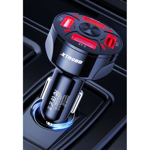 Ładowarka samochodowa 4x USB + kabel Xtrobb 19907 4 fd0fc97d94b4768cd7ddf51a1f936ca3