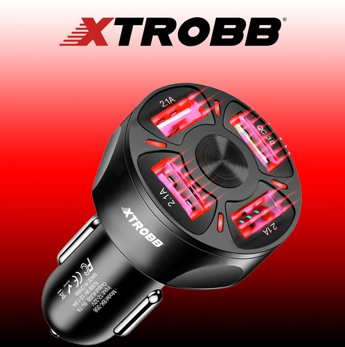 Ładowarka samochodowa 4x USB + kabel Xtrobb 19907 6 6a4b55007147e08ca4d8b67217922e26