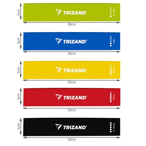 Zestaw gum do ćwiczeń- 5szt Trizand 21955 4 60f0964750a8eb83609eef20b63561a7