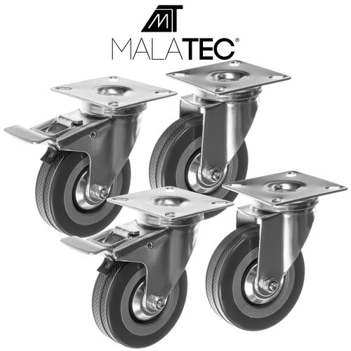 Kółka obrotowe- zestaw 4szt. Malatec 22537 3 427de4a93caede80ef512c4b65e6a376