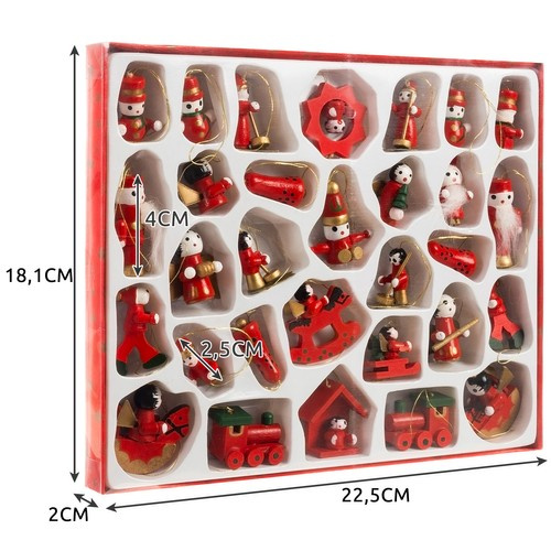 ZAWIESZKI DREWNIANE / BOMBKI NA CHOINKĘ 30 szt 3 7f4b0d0f447302f198f688d570d0b12d
