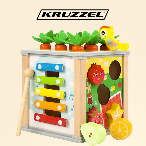 Kostka edukacyjna drewniana- sorter Kruzzel 22566 3 eb3925fc9af9ce037487adc64549b637
