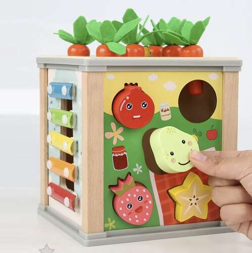 Kostka edukacyjna drewniana- sorter Kruzzel 22566 7 ccc0273eddd1ae26a135ad5474612b98