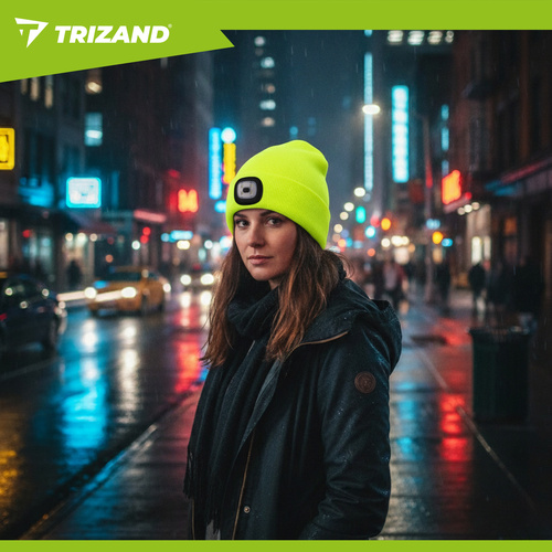Czapka zimowa z latarką- żółta Trizand 22664 8 ceed9e79a48a92c35e2282b2e9ad8e3d