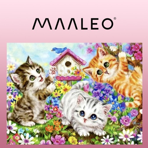Malowanie po numerach 40x50cm- kotki Maaleo 22781 3 f174c9fa7bb8e2c4a75e2e2d17619959