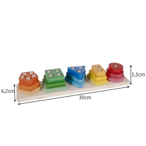 Sorter- układanka drewniana Kruzzel 22492 4 58ff4f33561ed7a114538b2fdf9bac9b
