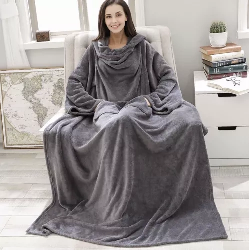 Bluza- kocoszlafrok jasnoszary Ruhhy 22649 8 65c3a417c05bfe4a3465a852e2e3d80a