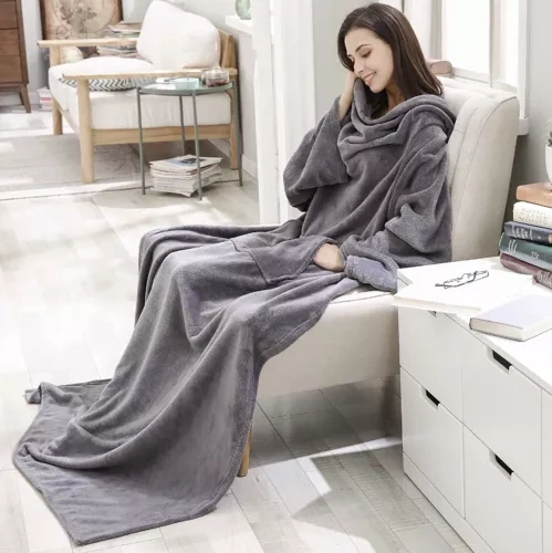 Bluza- kocoszlafrok jasnoszary Ruhhy 22649 9 318cdbee38d7595005e3e78235cc70c3