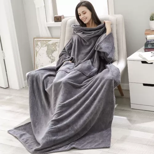 Bluza- kocoszlafrok jasnoszary Ruhhy 22649 10 36fe0531a4859aafc2948dd4423bc456