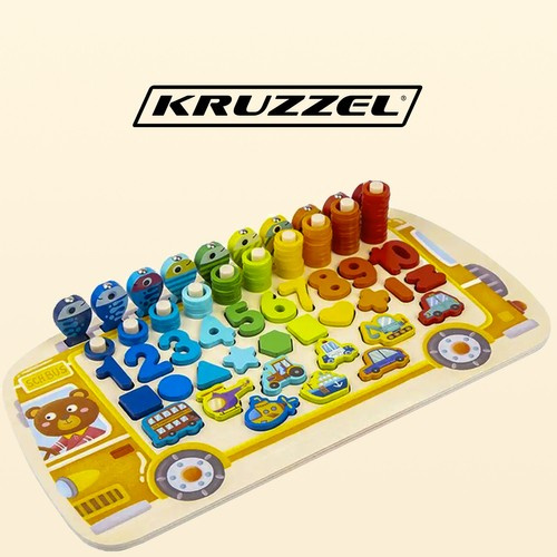 Układanka drewniana- sorter 6w1 Kruzzel 22636 3 d56a336004afc5d9e0b34d1730c8851b