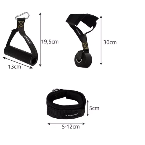 Zestaw gum do ćwiczeń + akcesoria Trizand 22716 3 60cbe82735ae7cad6858c86a570cbd0d