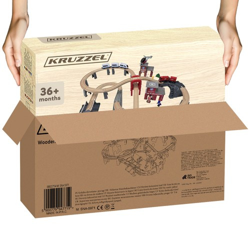 Kolejka drewniana- pociąg Kruzzel 22754 16 75a7aa1ecaf0d9734c88e8ce27a9266c