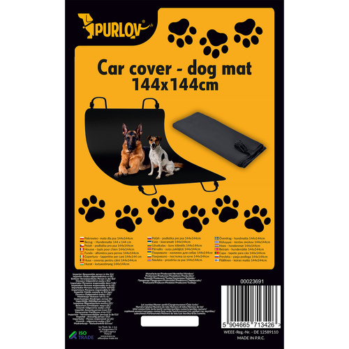 Pokrowiec- mata dla psa 144x144cm Purlov 23691 13 efa95b6dcd1ae3e2df718a5b7d115a09