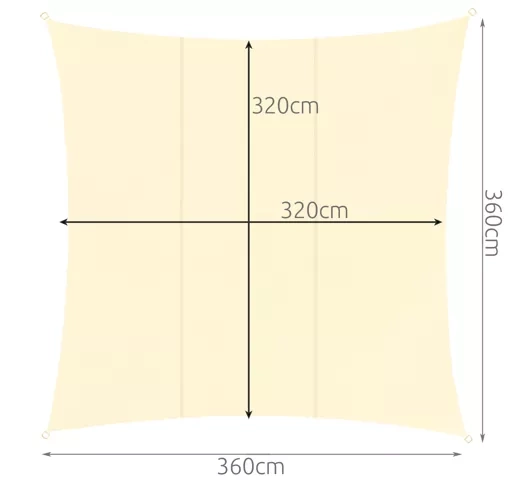 Żagiel przeciwsłoneczny 3.6x3.6m Gardlov 23165 4 f309c574e6ed7fae04a94b8e85d5fb68