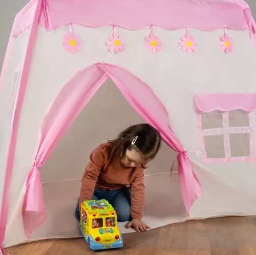 Namiot dla dzieci DOMEK + lampki 23472 13 ed4f4eb31e222f9677c64c10397f7426