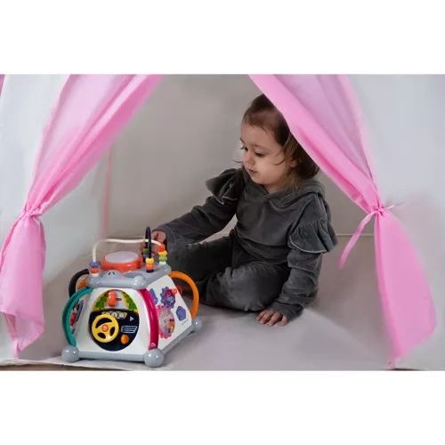 Namiot dla dzieci DOMEK + lampki 23472 12 34558029c2992f6f183329efe66d2e65