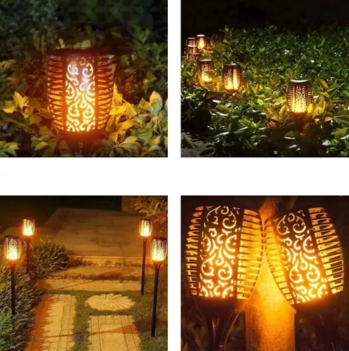 Lampa ogrodowa solarna - pochodnia zest.4 sz.23560 6 46e446a7944a779a0540057ef042220f