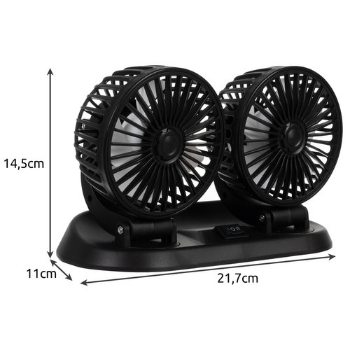 Wentylator samochodowy 12V podwójny Xtrobb 23222 3 91681390cb947913586eeb55320edfa0