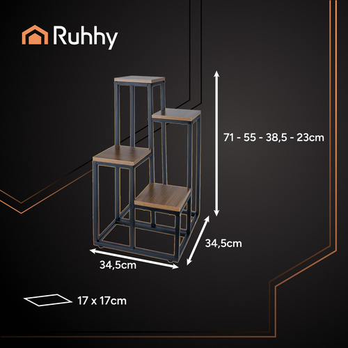 Kwietnik stojący 69 cm Ruhhy 25997 3 52f9e10fe7d8fc7b1fb9216a3d05949f