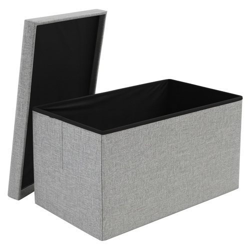 Pufa materiałowa szara 60x30x30 cm Ruhhy 25996 8 e59850914d02cb0d2d2d5e44133b1139