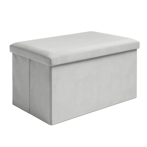 Pufa welurowa szara 60x30x30 cm Ruhhy 25994 8 3bfda1029ce3e6a947818963db0e1d9c