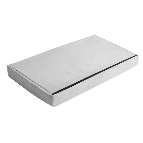Pufa welurowa szara 60x30x30 cm Ruhhy 25994 10 7388cee125fe3d75e680741bac2eb054