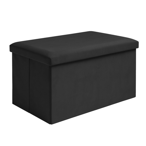 Pufa welurowa czarna 60x30x30 cm Ruhhy 25995 8 6975a2dc11637cc154eb00cd0447e3bc