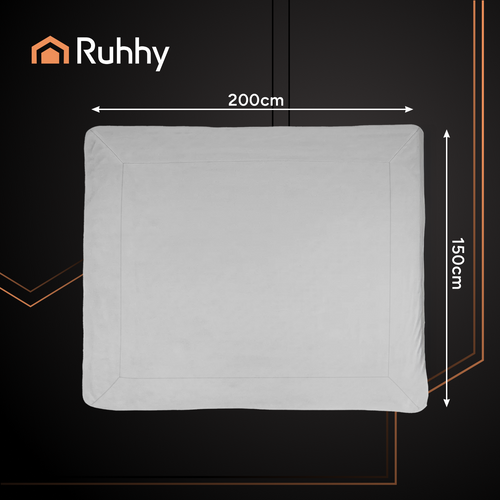 Koc dwustronny 150x200cm jasnoszary Ruhhy 26293 3 1654c36c1bb01b9b3f58fda5673e0894