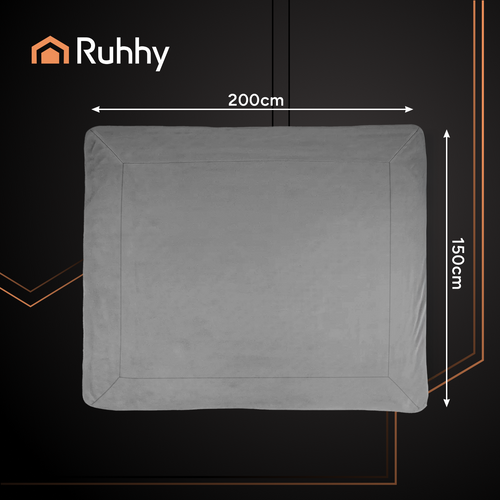 Koc dwustronny 150x200cm ciemnoszary Ruhhy 26292 3 c2aa2803c63e16e4312bde0589ae8457
