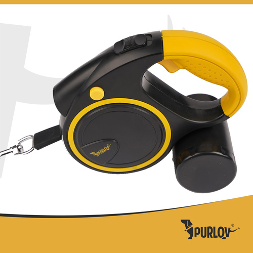 Smycz automatyczna z latarką 5m Purlov 25965 4 5e3fe6196a69572334197af4a85ca0a8