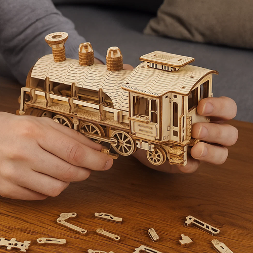 Puzzle 3D - lokomotywa Kruzzel 26515 8 249f409b98fc505e4f2cacaffce611d4