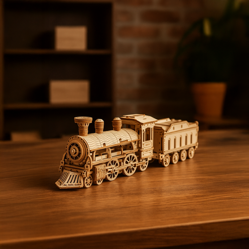 Puzzle 3D - lokomotywa Kruzzel 26515 9 27538e7c5adeea85ad60753fa5fac162