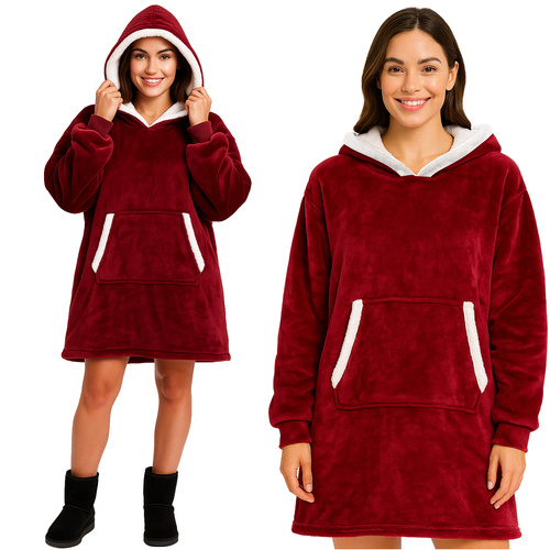 Bluza XXL - koc czerwony Ruhhy 26145 1 b20143921ce6804adc0d729bf72be9ef