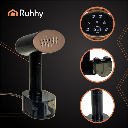 Parownica do ubrań 2000W czarna Mysti Ruhhy 26339 8 06e748239f8c12a57a8565dd886132ce