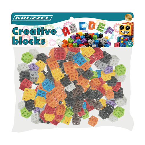 Klocki kreatywne 160szt. Kruzzel 26377 3 6ccb945d0583fd62e547100616a37cd2