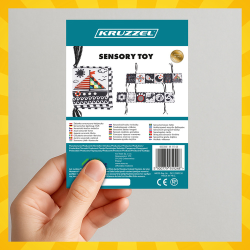 Zabawka sensoryczna - książeczka Kruzzel 26461 3 83d5cfbd54cafaa27e6ee71f7713444c