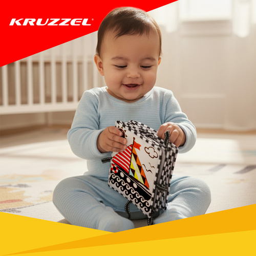 Zabawka sensoryczna - książeczka Kruzzel 26461 7 7328eb5c4175237798d8a9fc9104369c