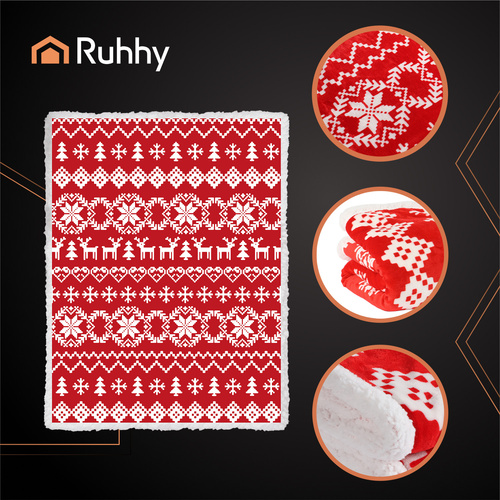 Koc świąteczny 1,3x1,7cm Ruhhy 26610 5 7d6b811e9180b4db1ac84f0ce6c0c657
