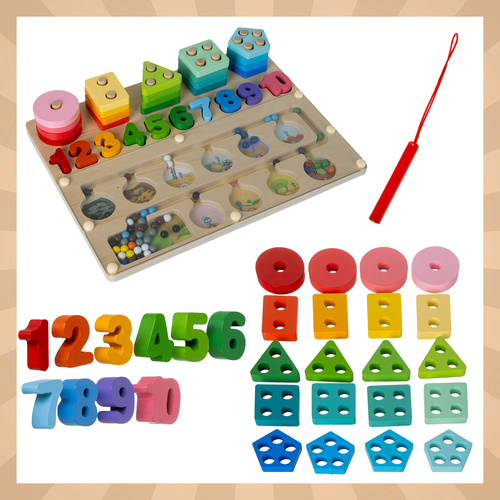Sorter - zabawka edukacyjna Kruzzel 26509 3 b454fae89eadba351d078713ea814b88