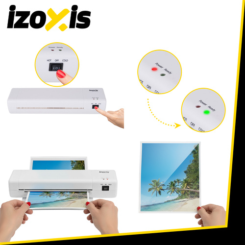 Laminator A4- zestaw 4w1 Izoxis 25417 4 b7772d1d1519da142927c555ef45633d